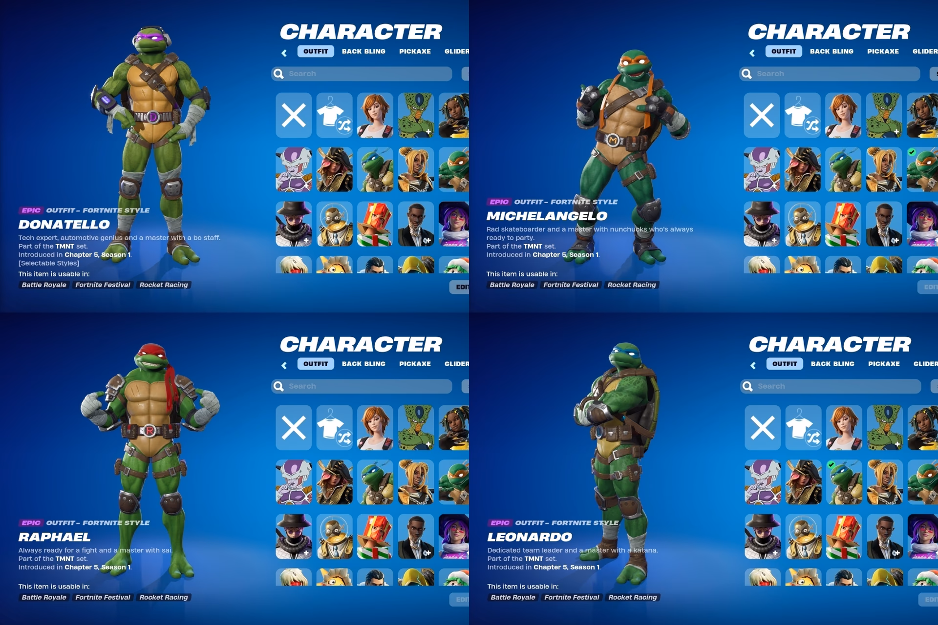 ¿Quiénes han vuelto las skins de las Tortugas Ninjas a la tienda?