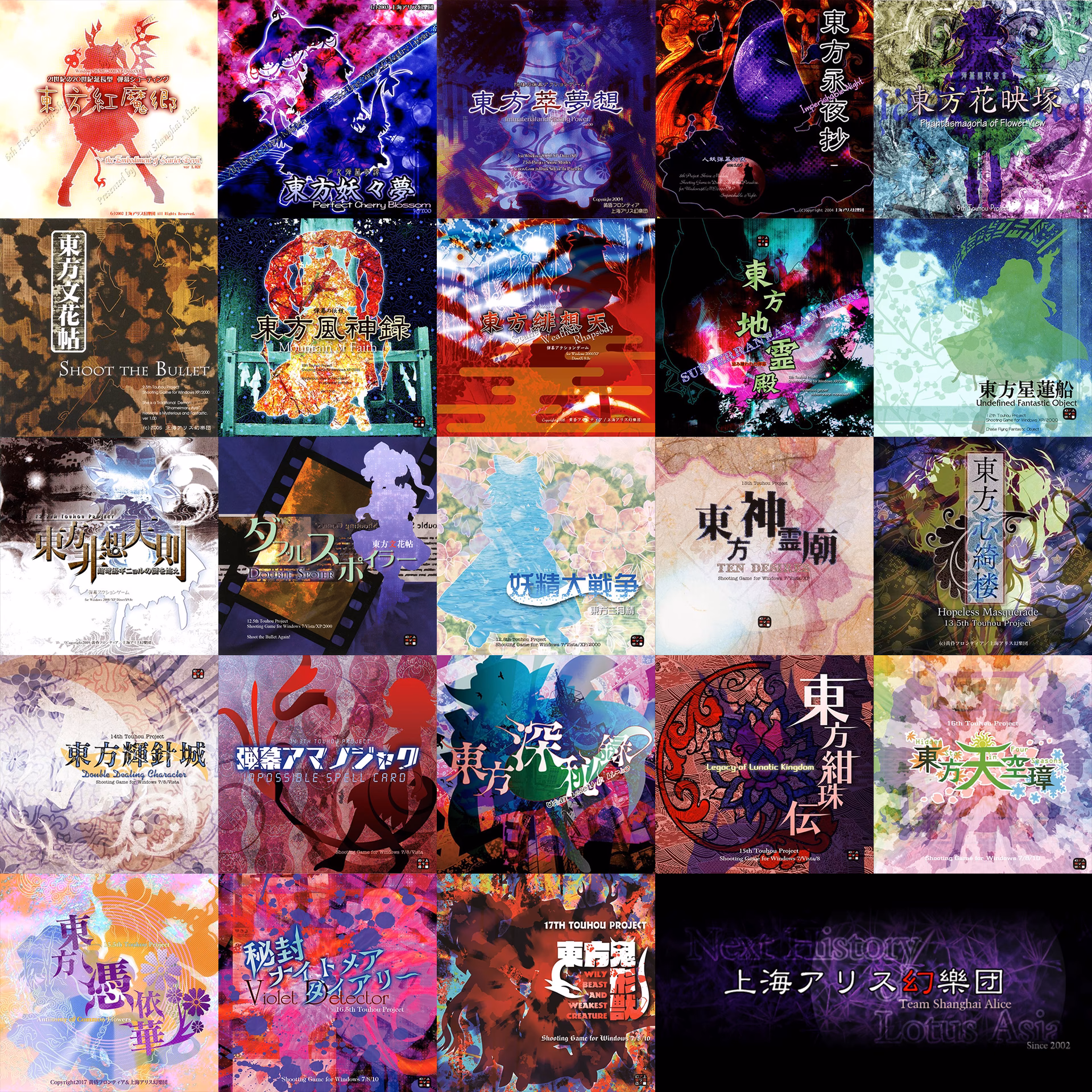 What does th mean in Touhou Project?