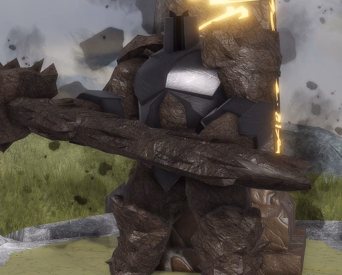 How do you get a golem off a battle tower?