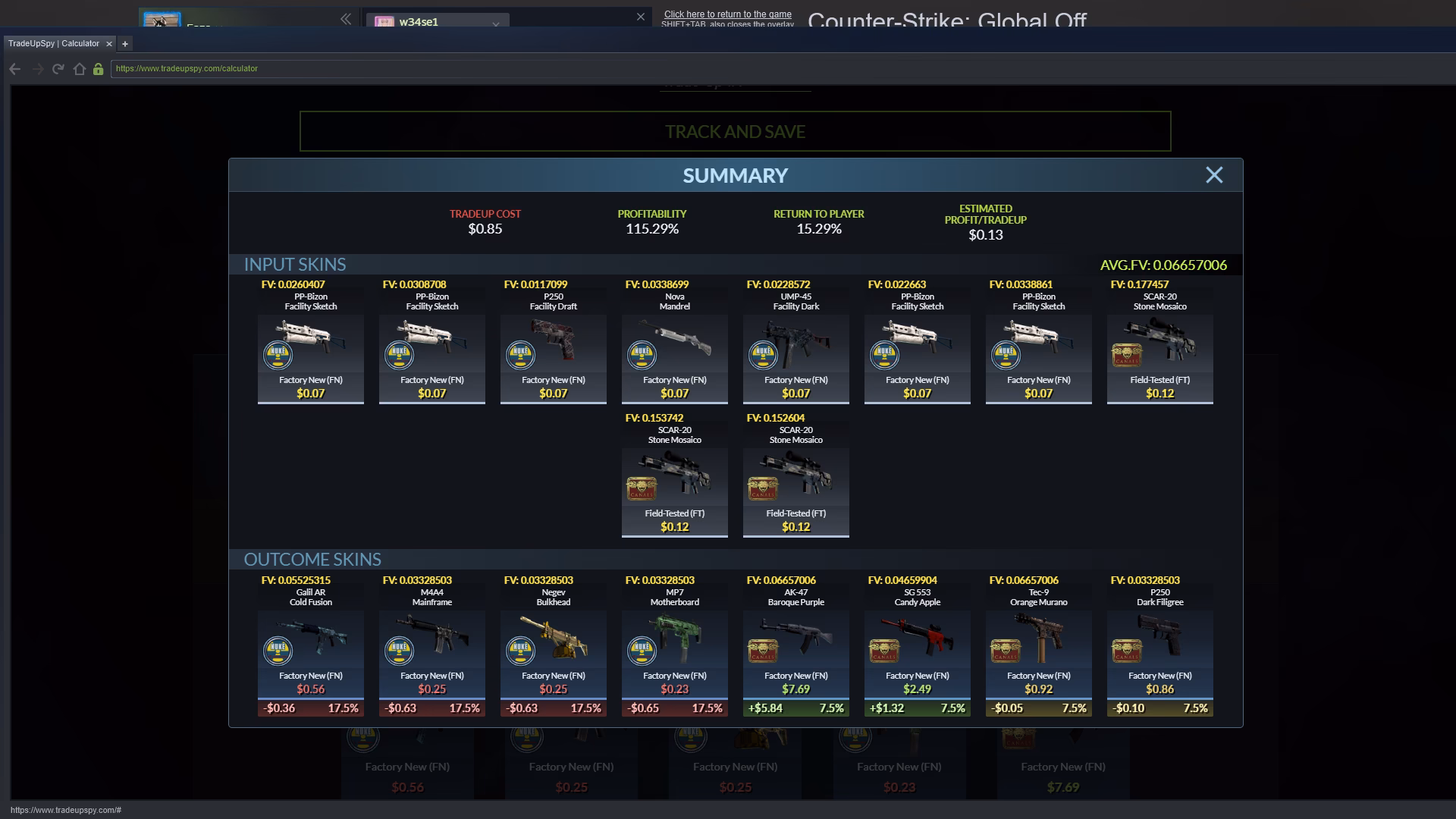 How to get latest inventory from tradeupspy?