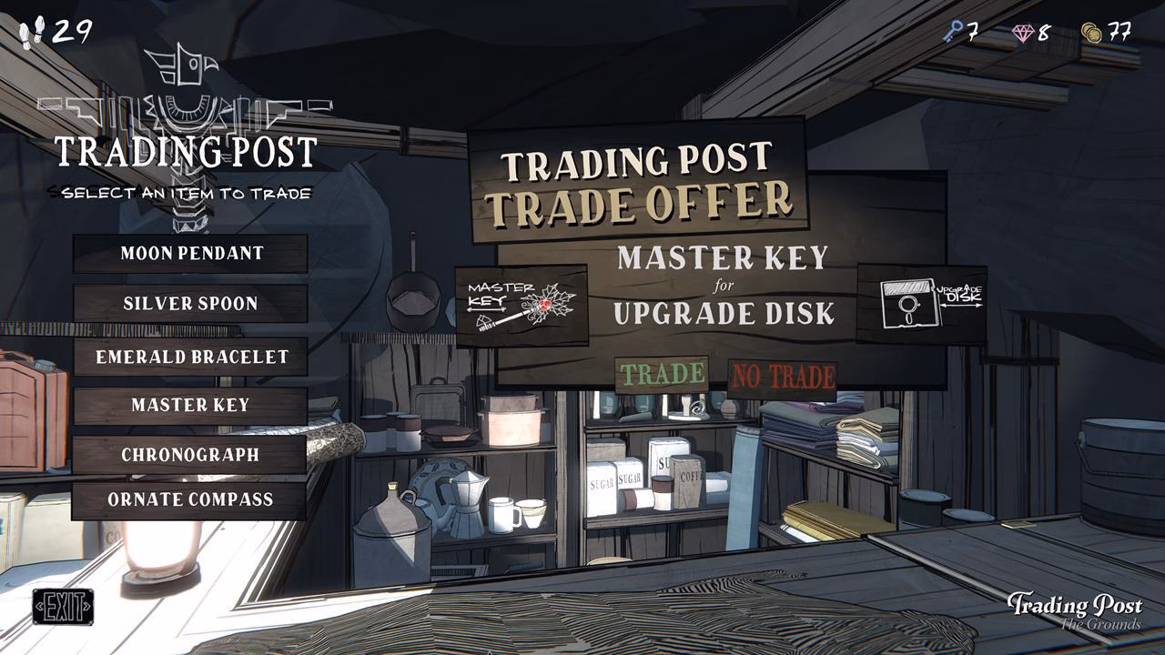 What is a trading post in Blue Prince?