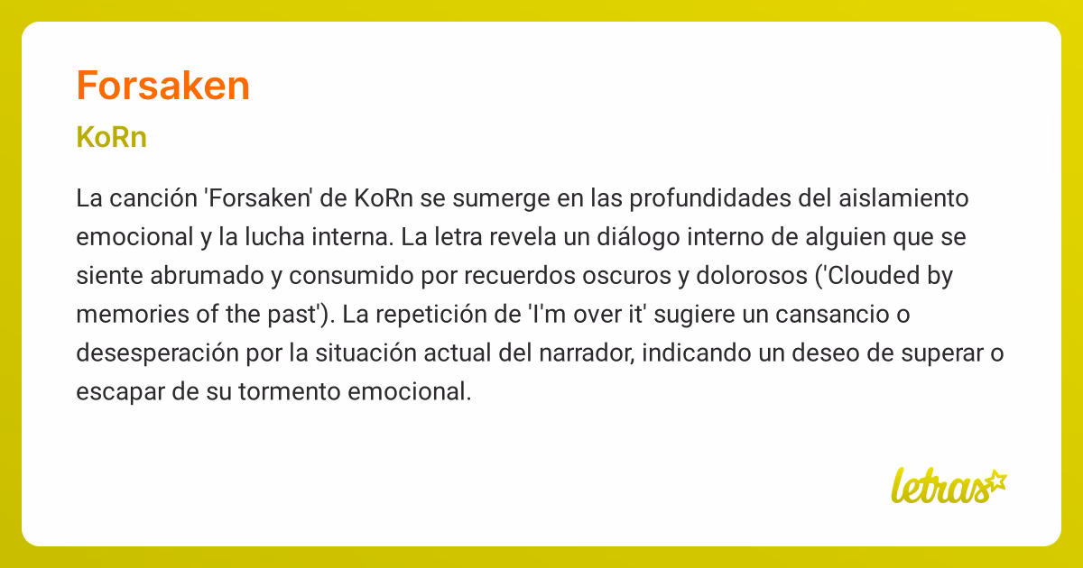 ¿Cómo se convirtió Forsaken?