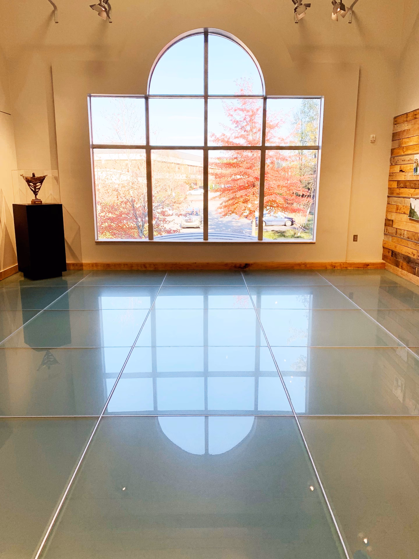 What is structural glass flooring?