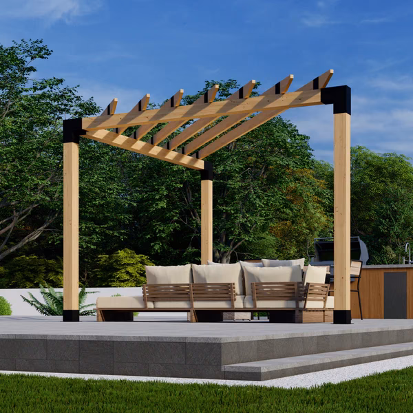 Can you put a pergola in a corner of your yard?