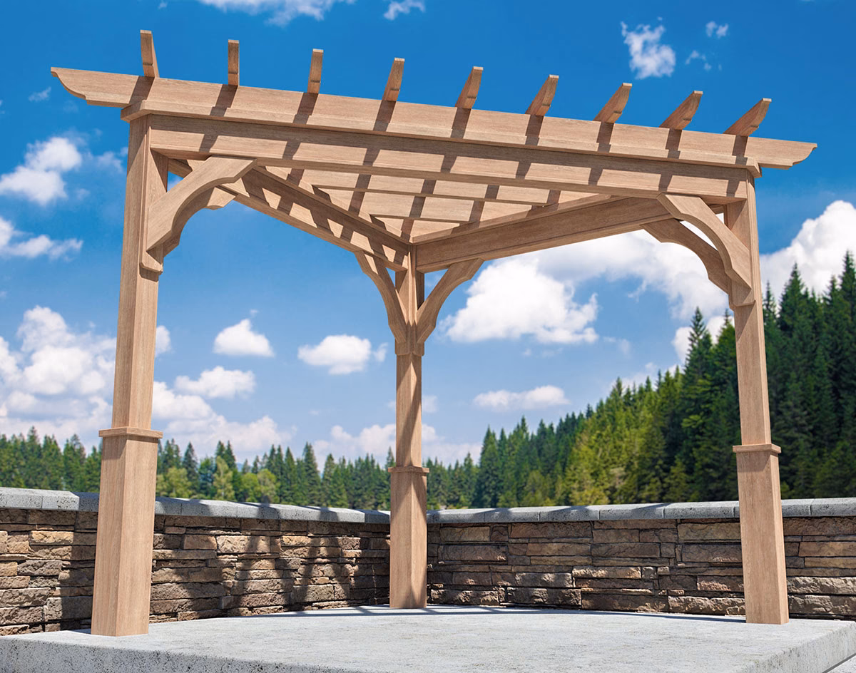 Where can I buy a triangular shaped pergola?