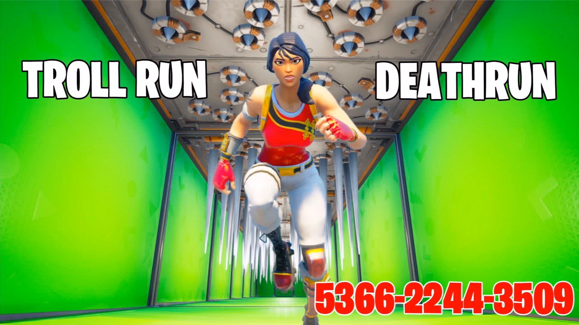 How many people can play trollrun in Fortnite?