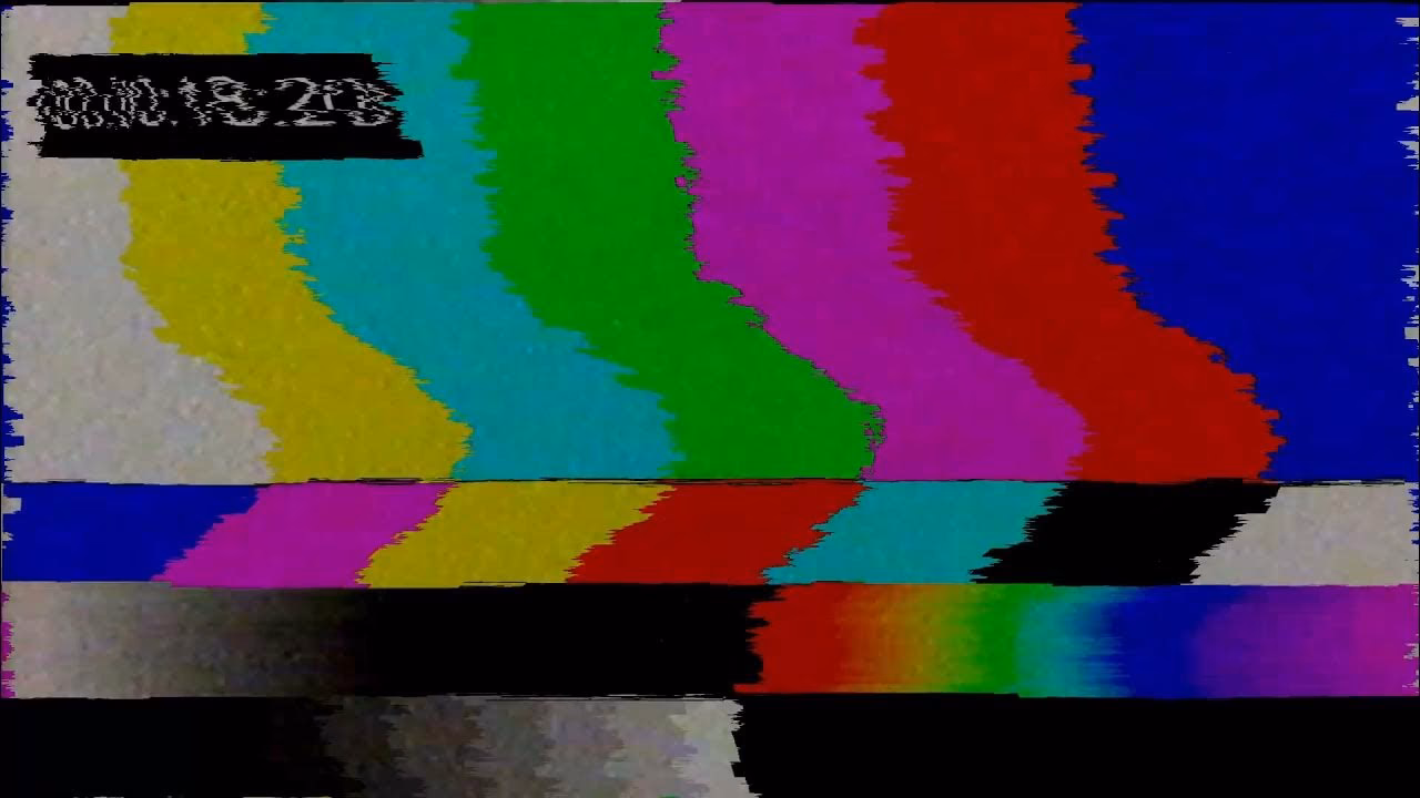 Why does my TV have a looping color bar?