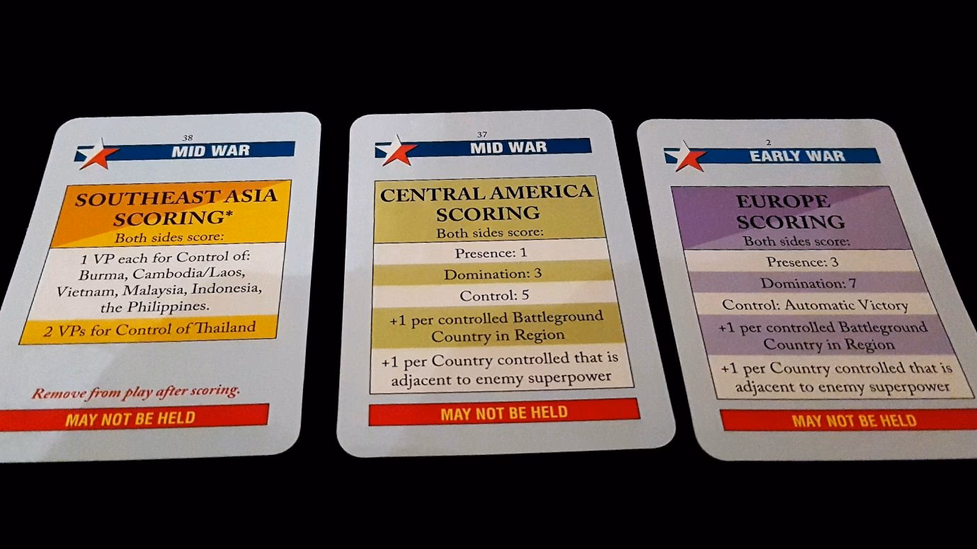 How do you play scoring cards?
