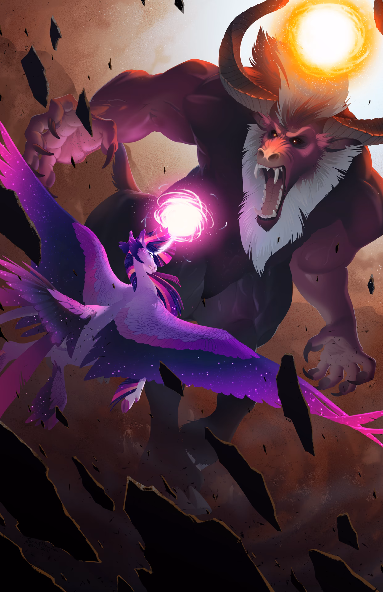 How does twilight fight Tirek?