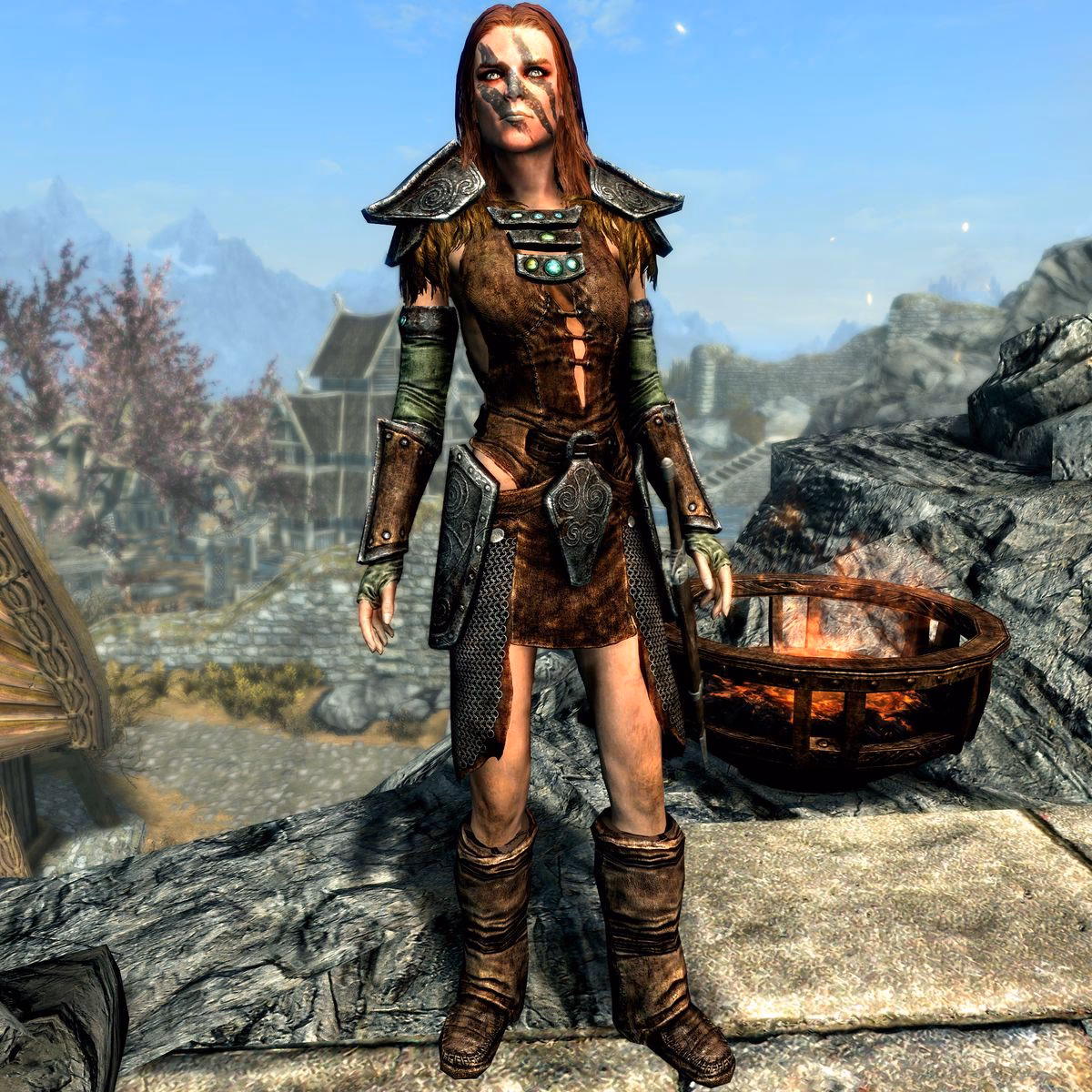 Who first inhabited Skyrim?