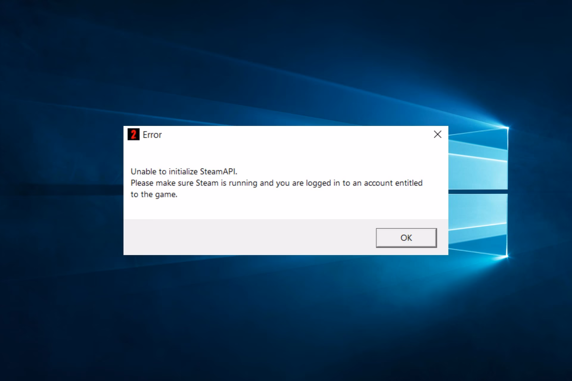 How to fix “unable to initialize Steam API” error?