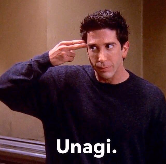 What episode of Friends is 'say we are Unagi'?