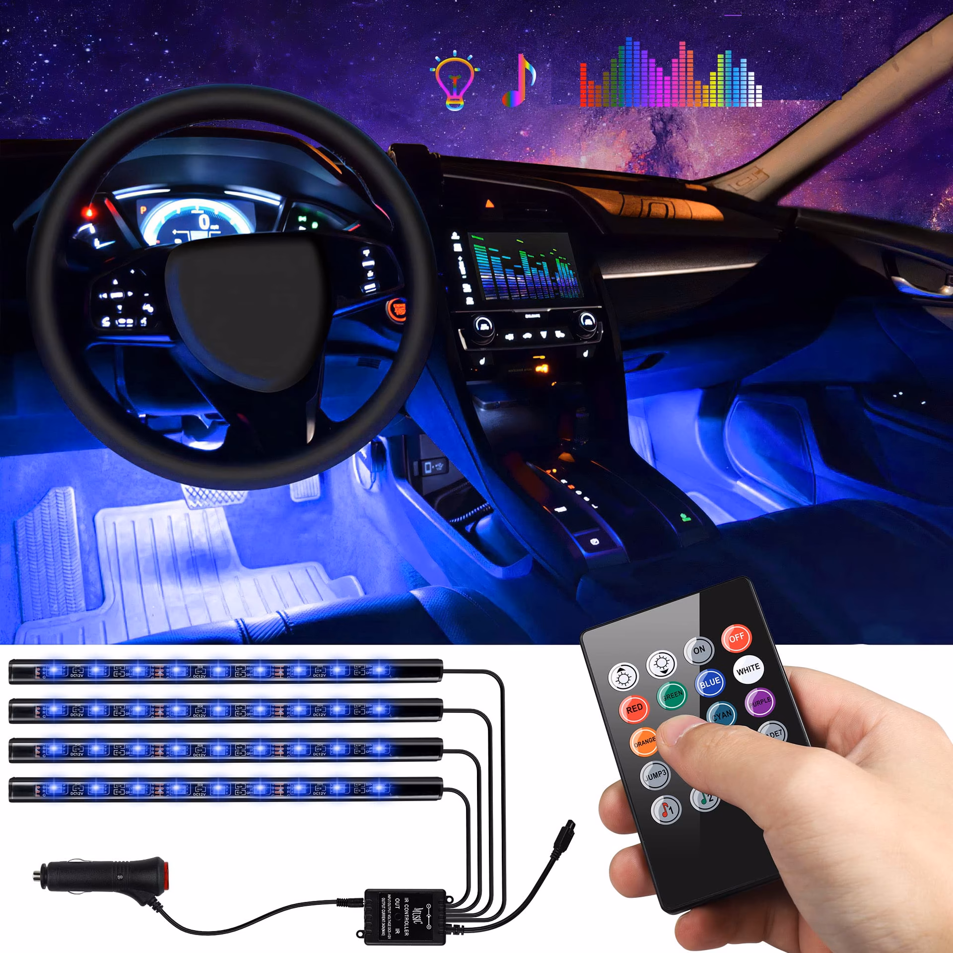 Where can I find under dash lights?