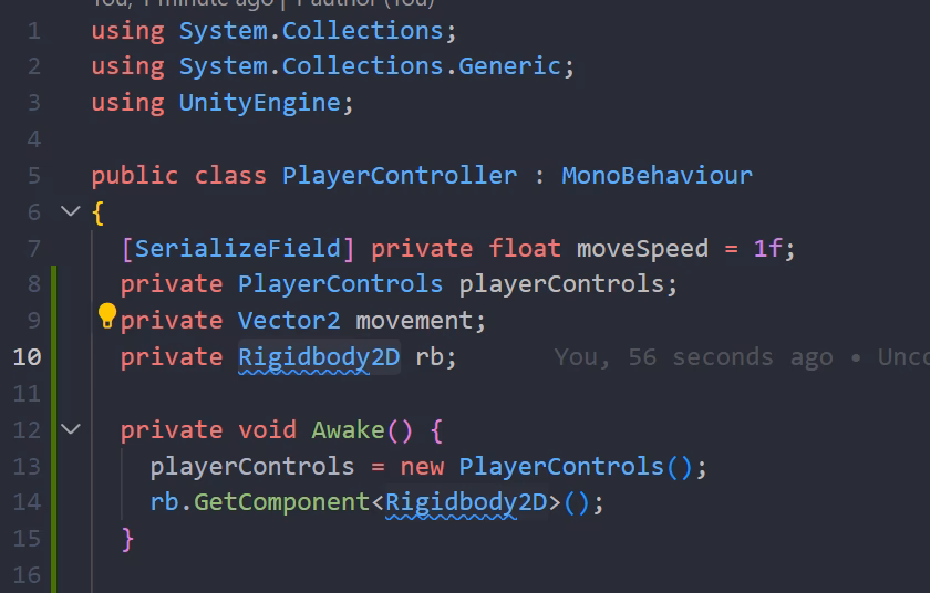 What is a rigidbody component in Unity?