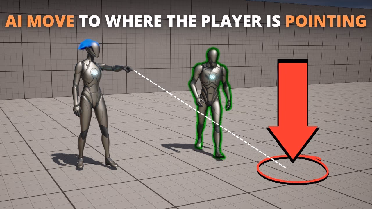 How does an AI make decisions in Unreal Engine 4?