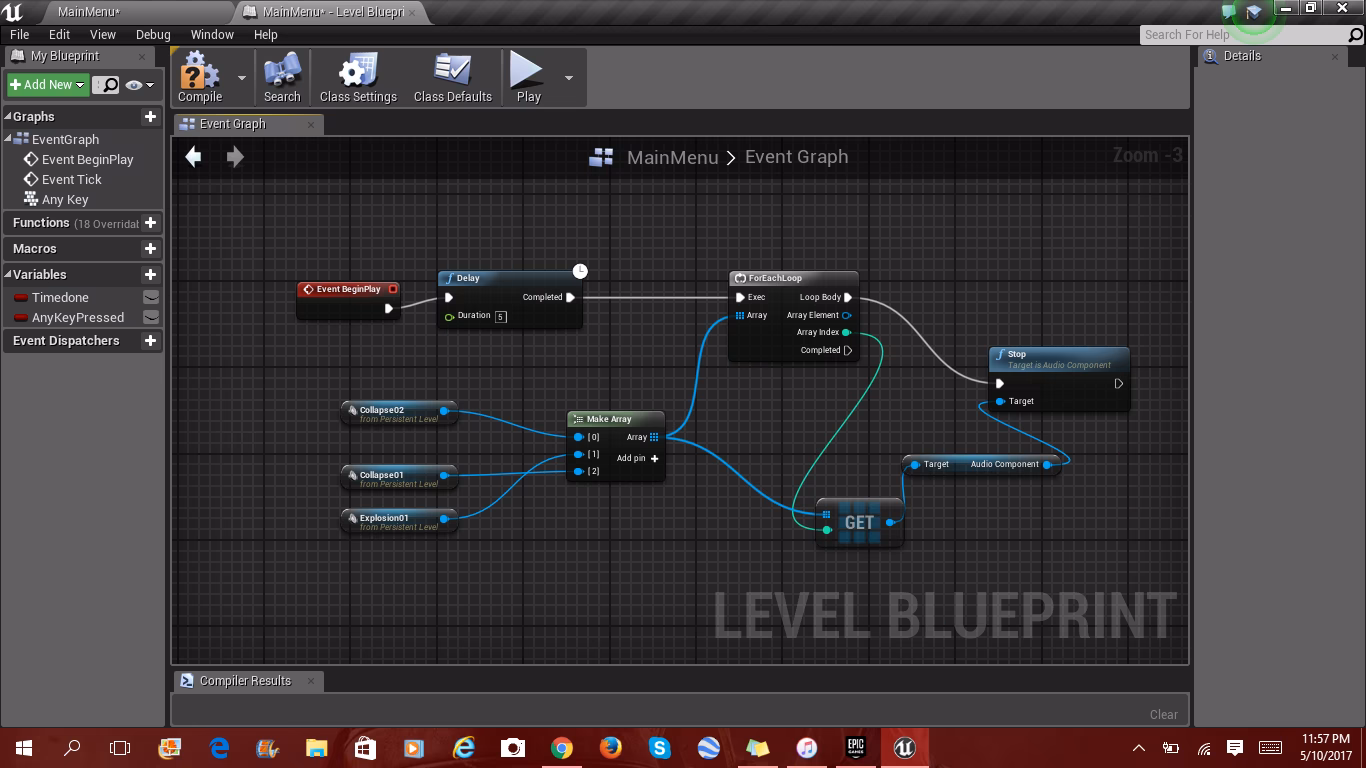 How do I stop the audio cue?