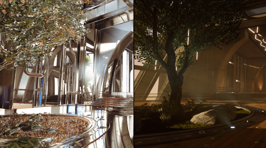 What are lighting scenarios?