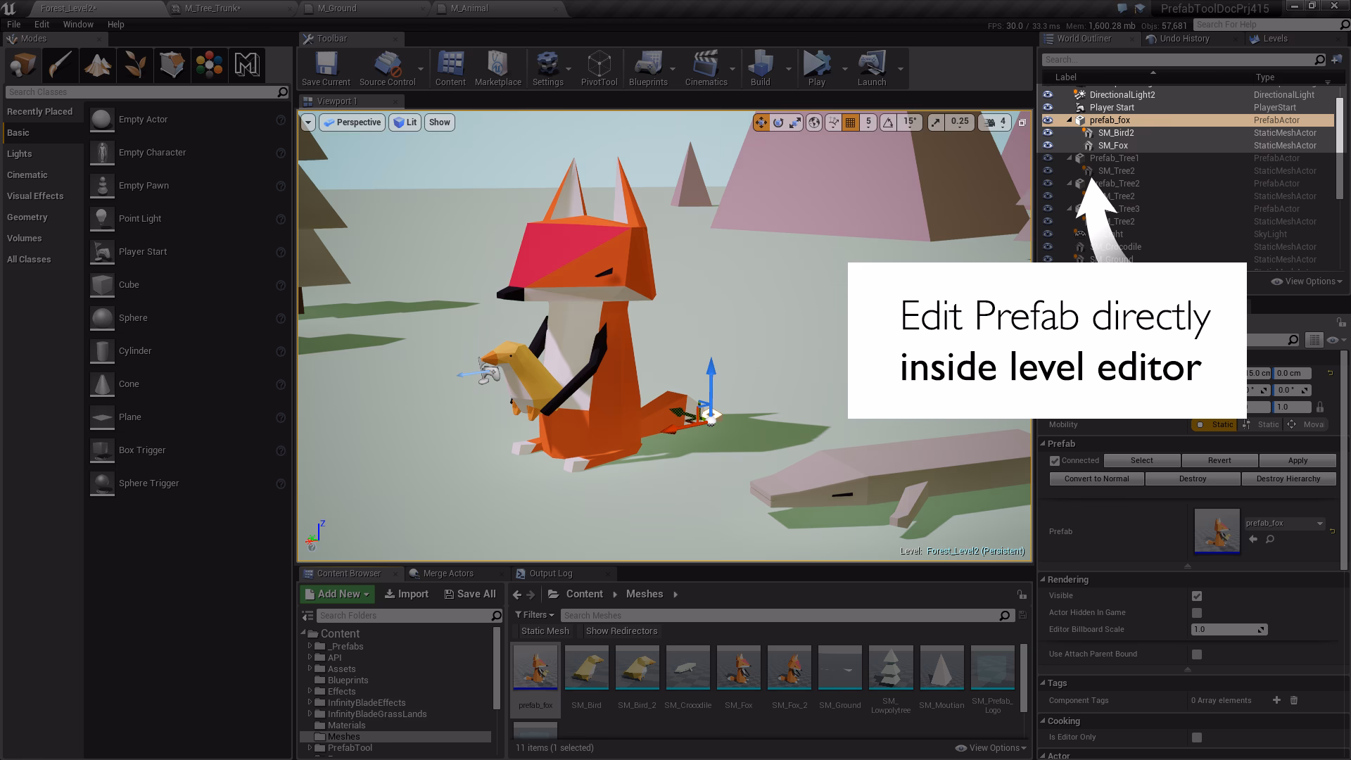 How can I make a uicontainer a prefab?