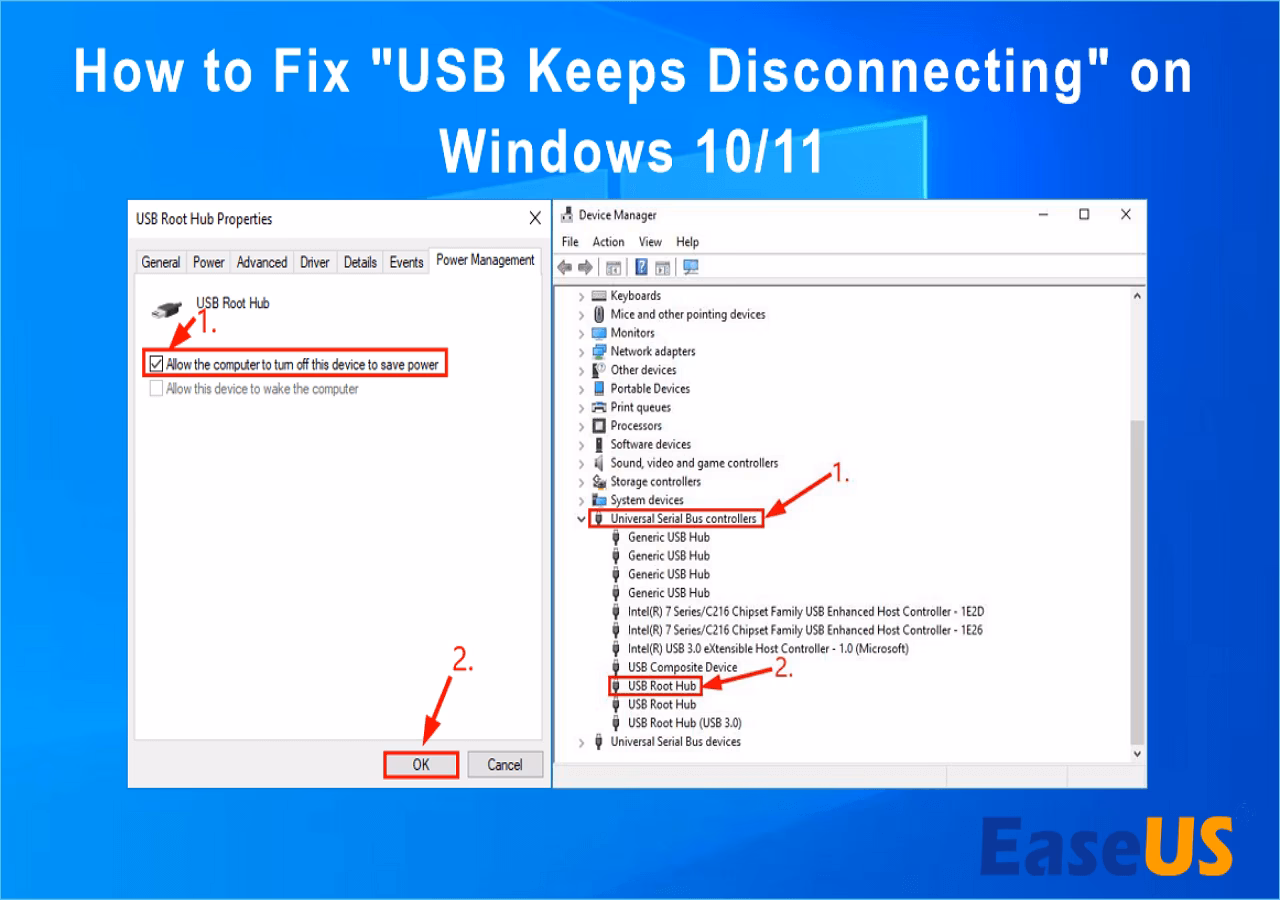 Why is my USB flash drive disconnecting & reconnecting?