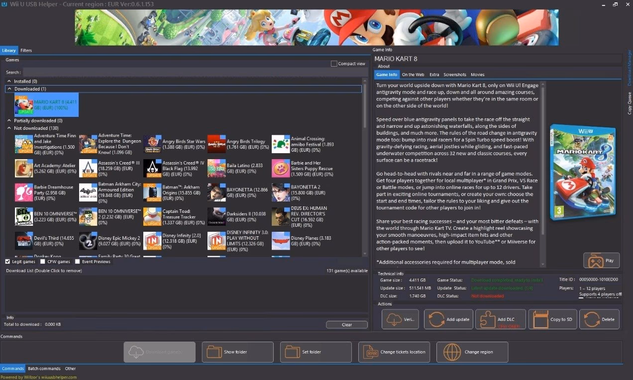 Is there a WIIU USB helper Exe?