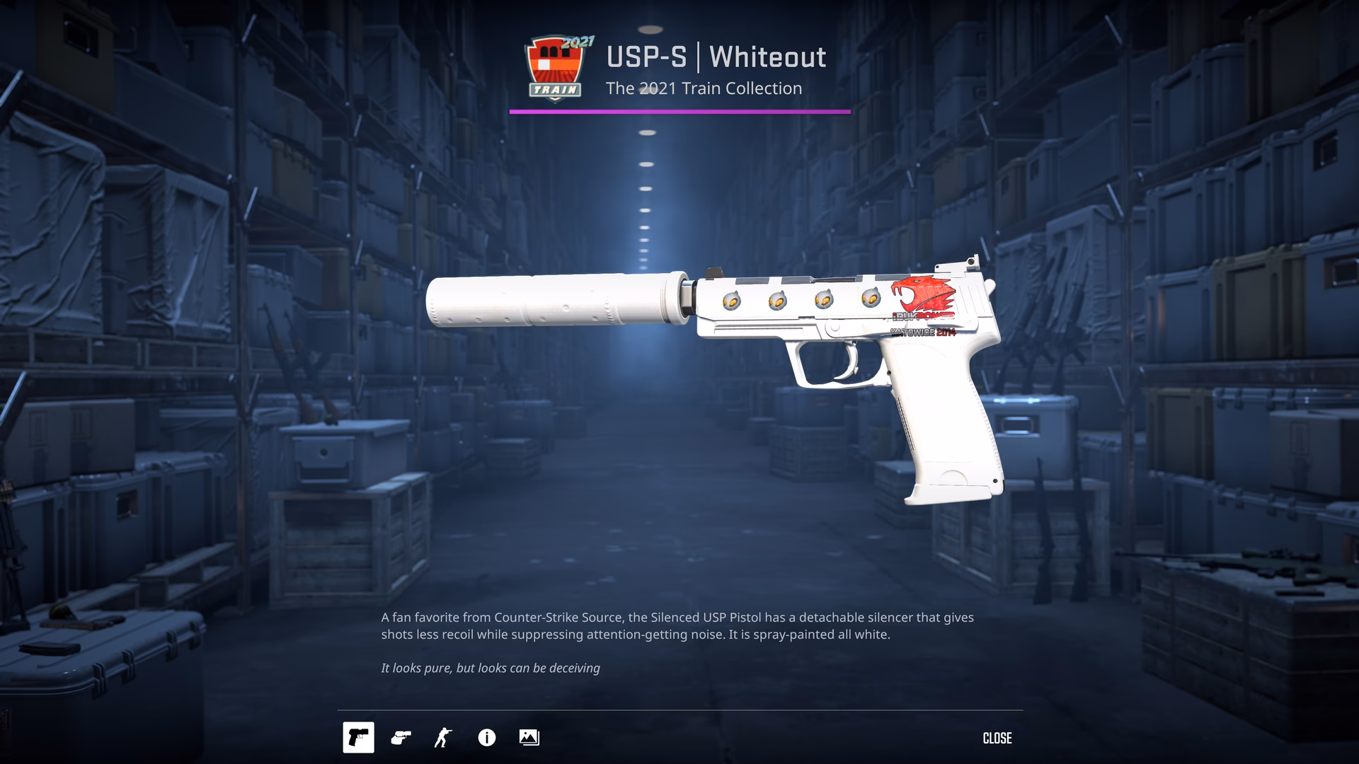 Is the USP-s Stainless a CS2 skin?