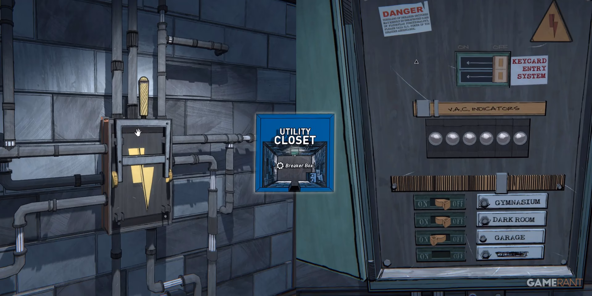 Does Blue Prince have a utility closet?