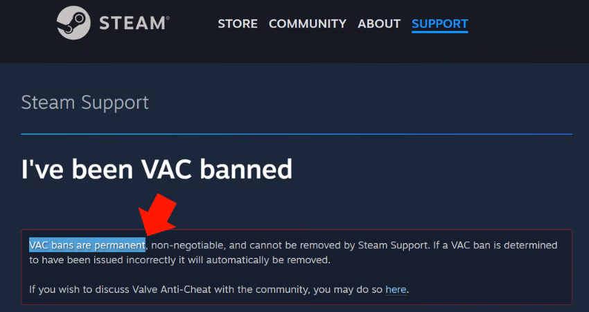 How do I Check my VAC ban status?