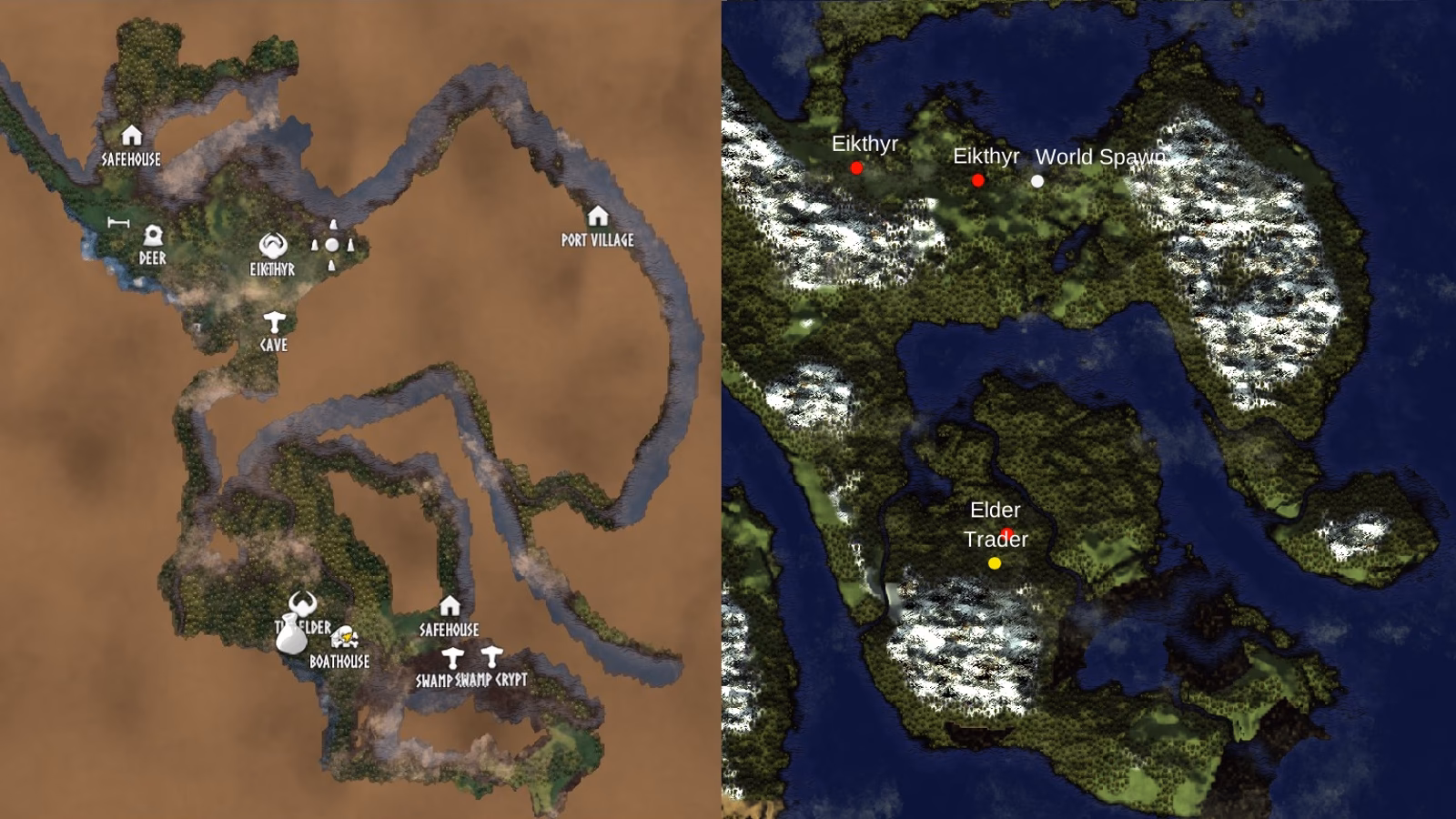 How are biomes arranged in Valheim?