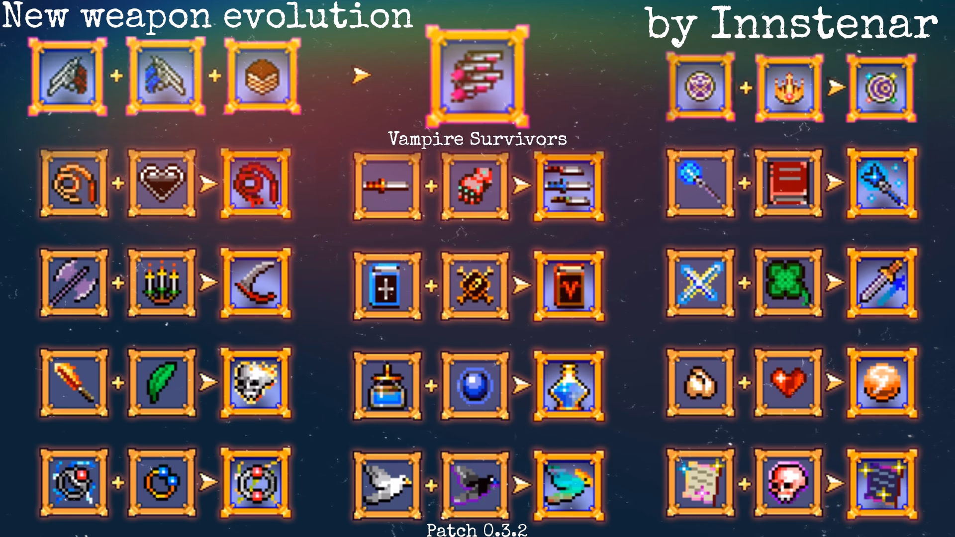 How do Vampire survivors weapon upgrades work?