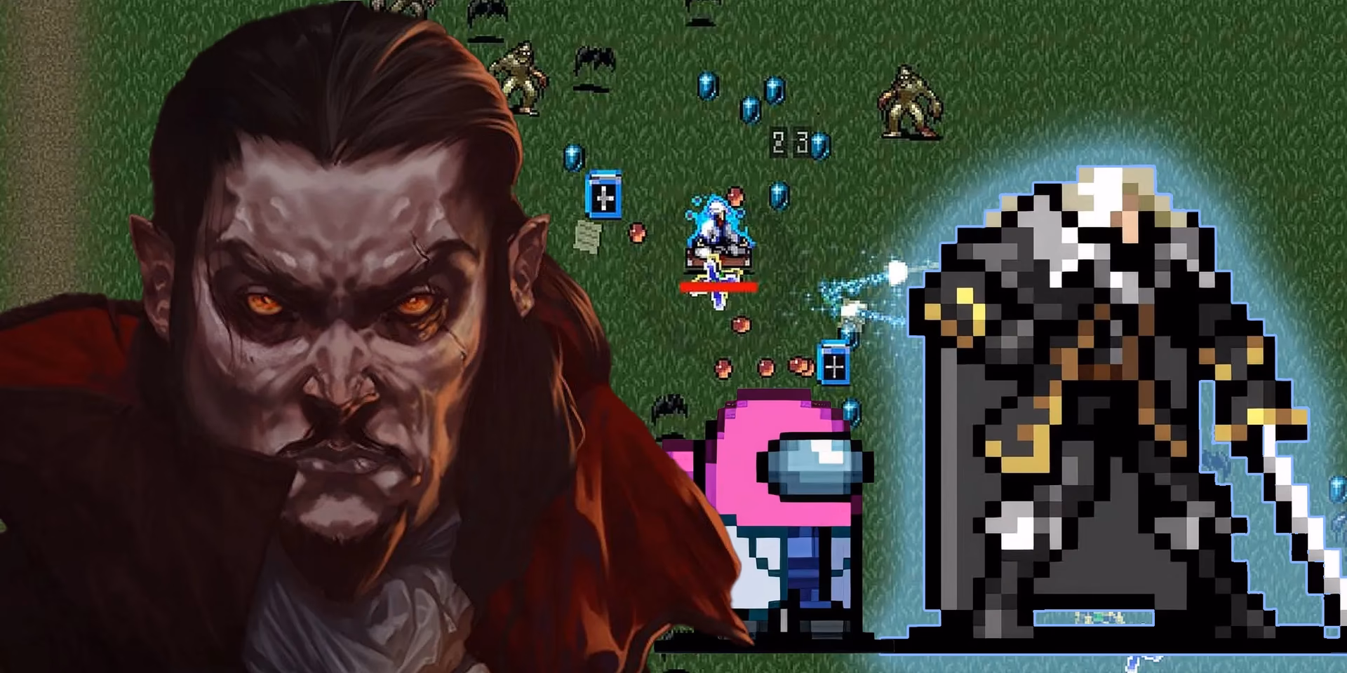 What is the most broken character in vampire survivors?