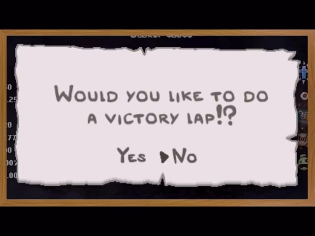 Can I start a victory lap if the Lamb is defeated?