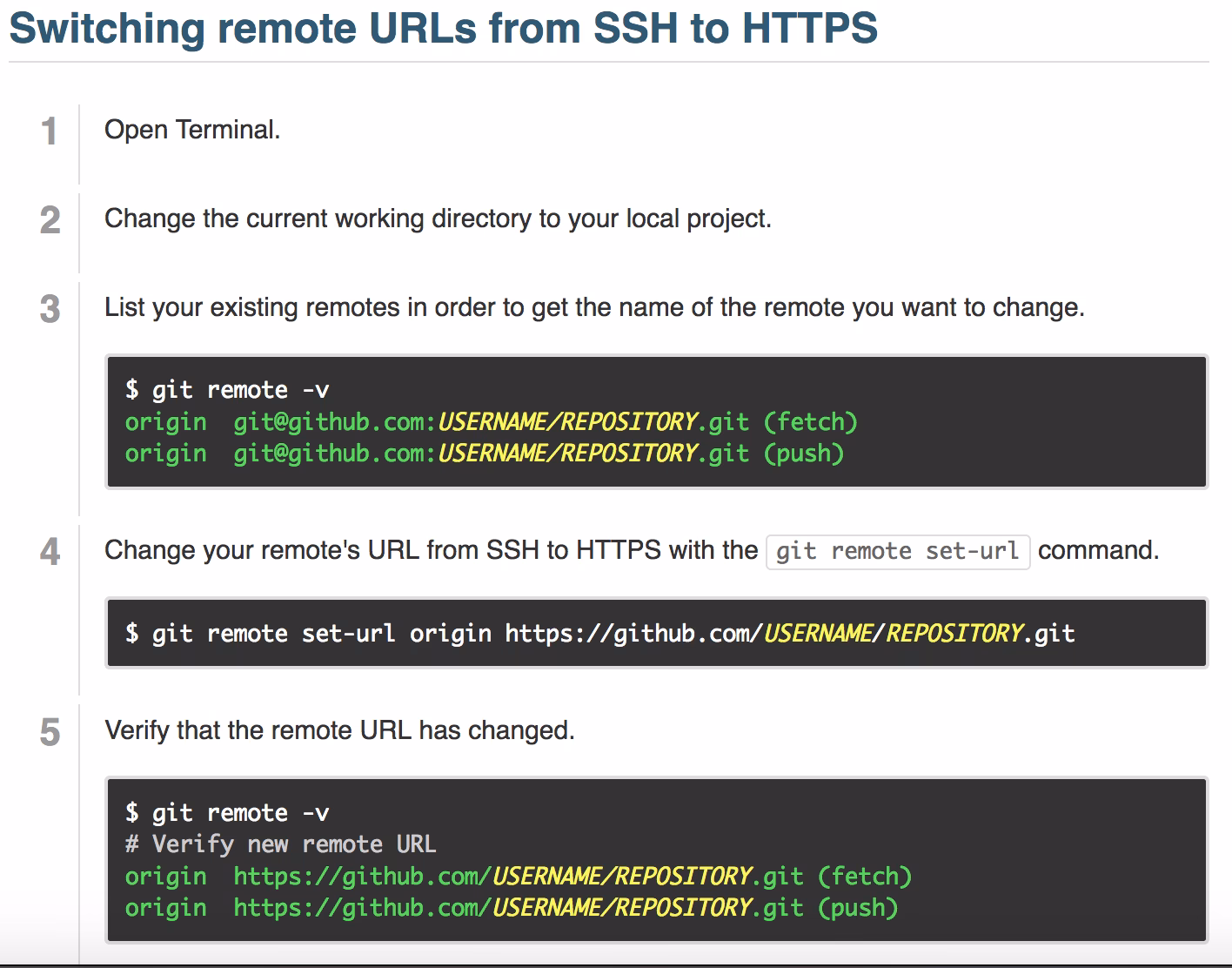 How do I see the origin of a git repository?