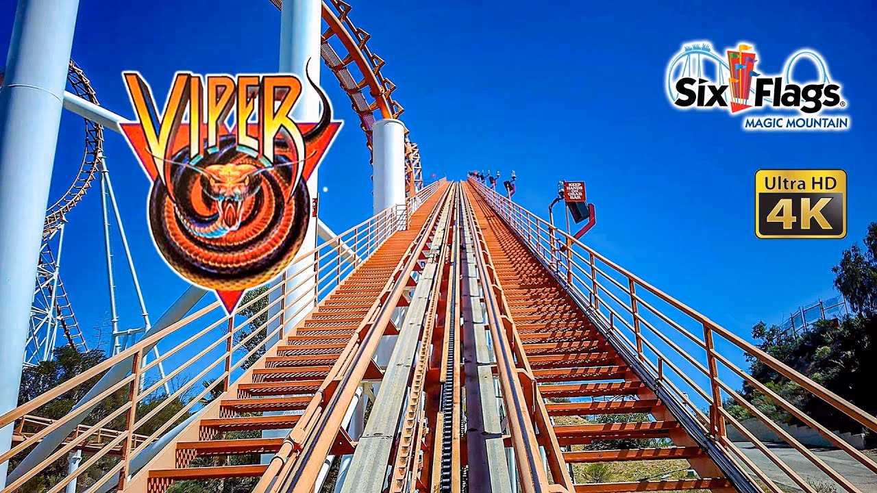 How many times does Viper go upside down in Magic Mountain?
