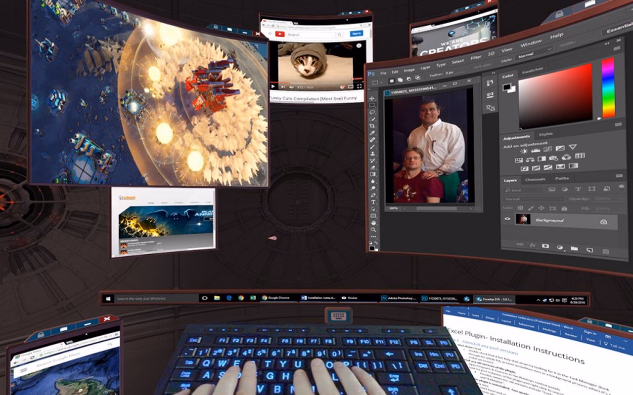 How do I use the virtual desktop?