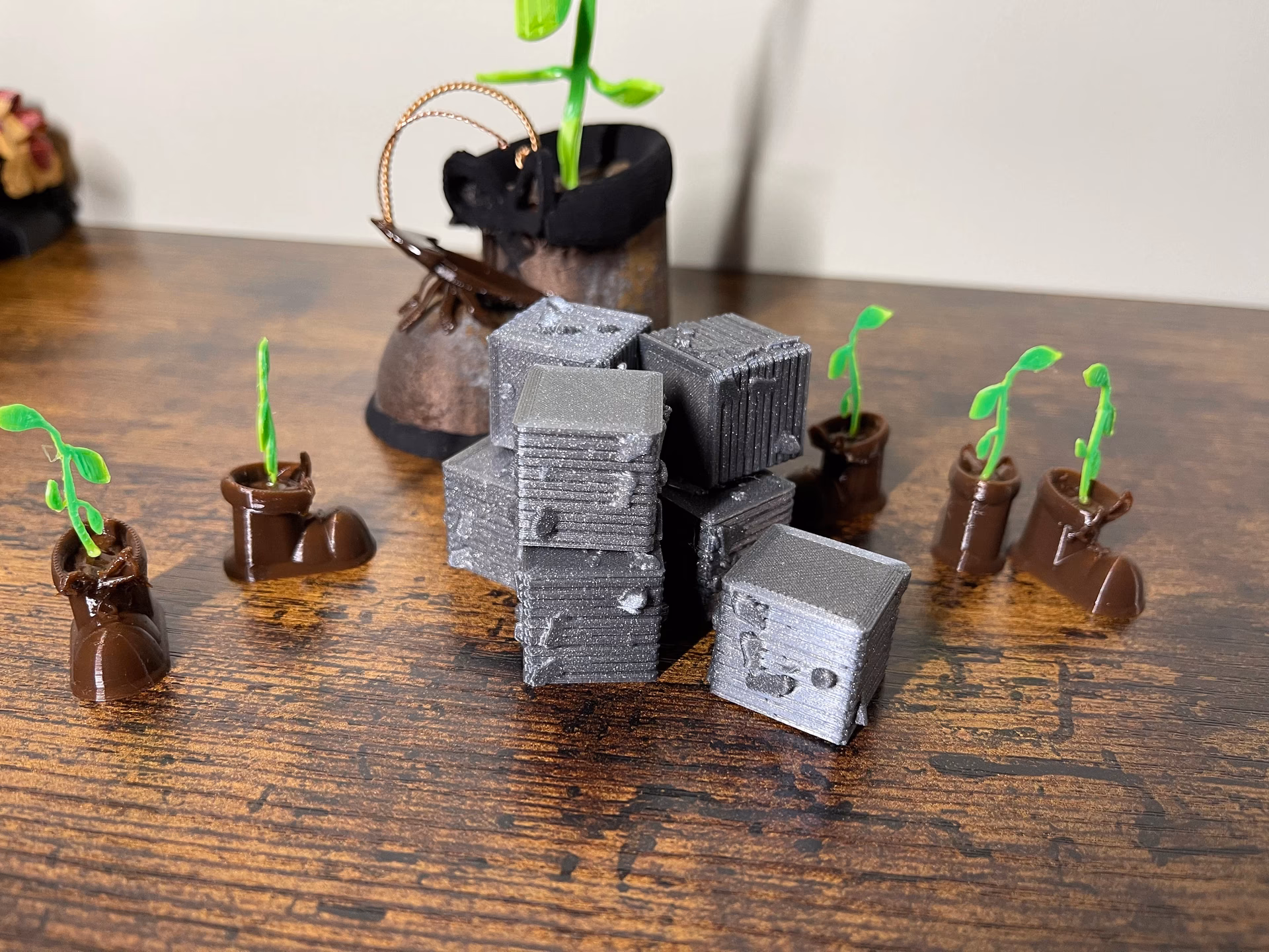 How do you get a trash cube?