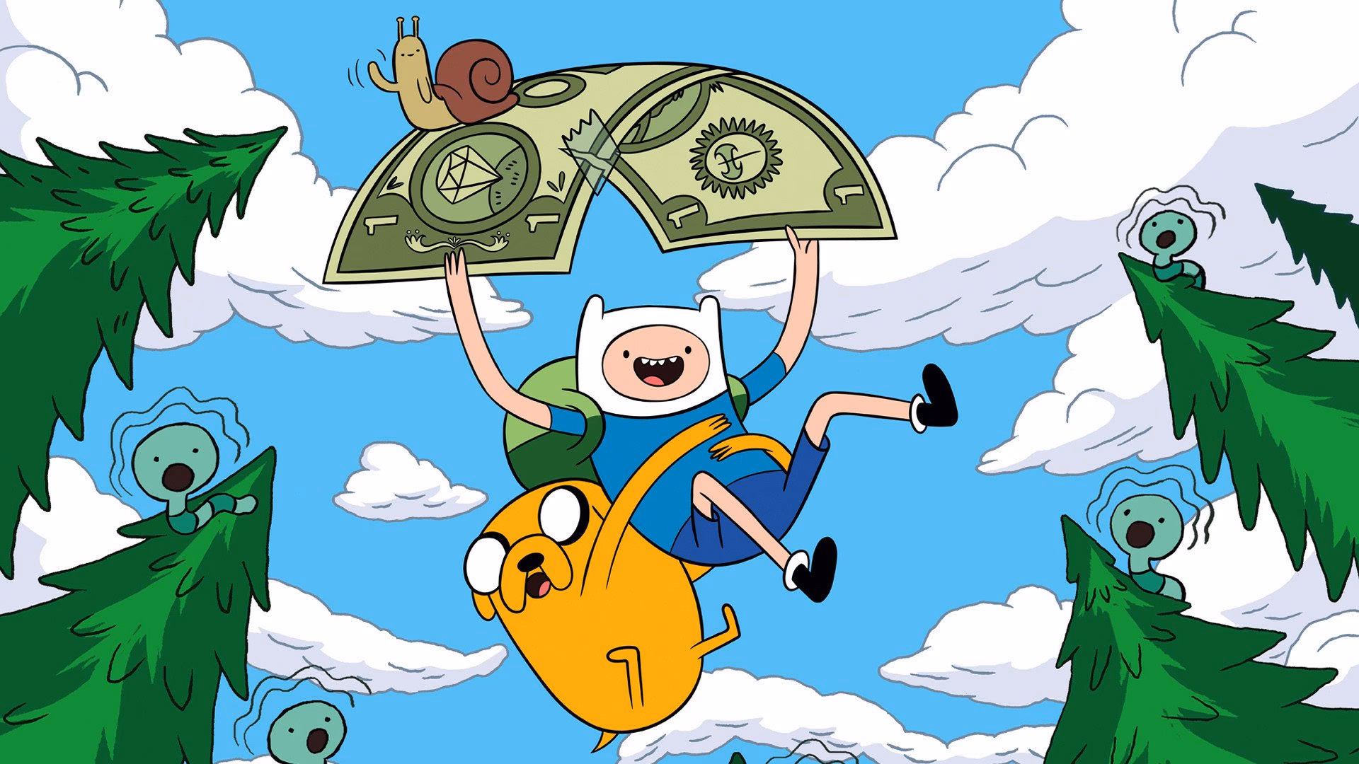 How to make a background for Adventure Time with Finn and Jake?