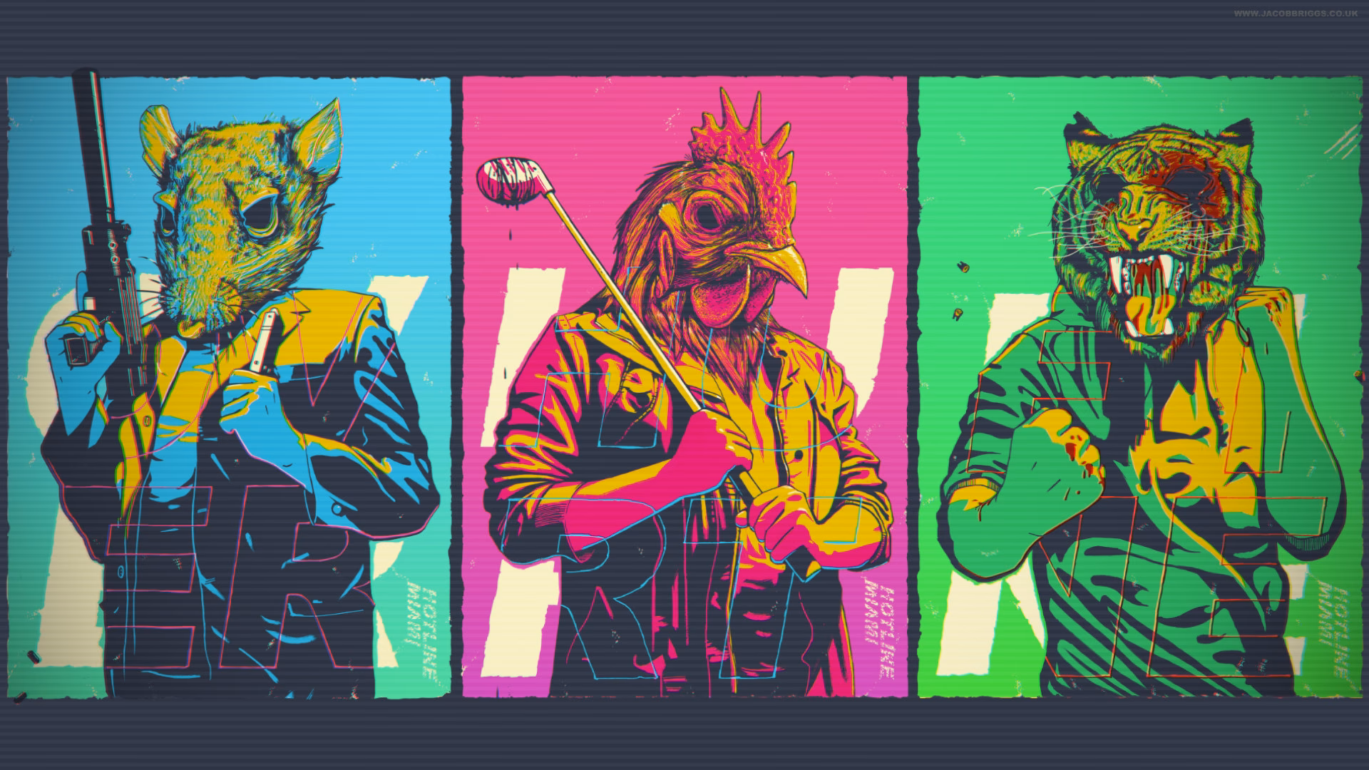 How many Hotline Miami wallpapers are there?