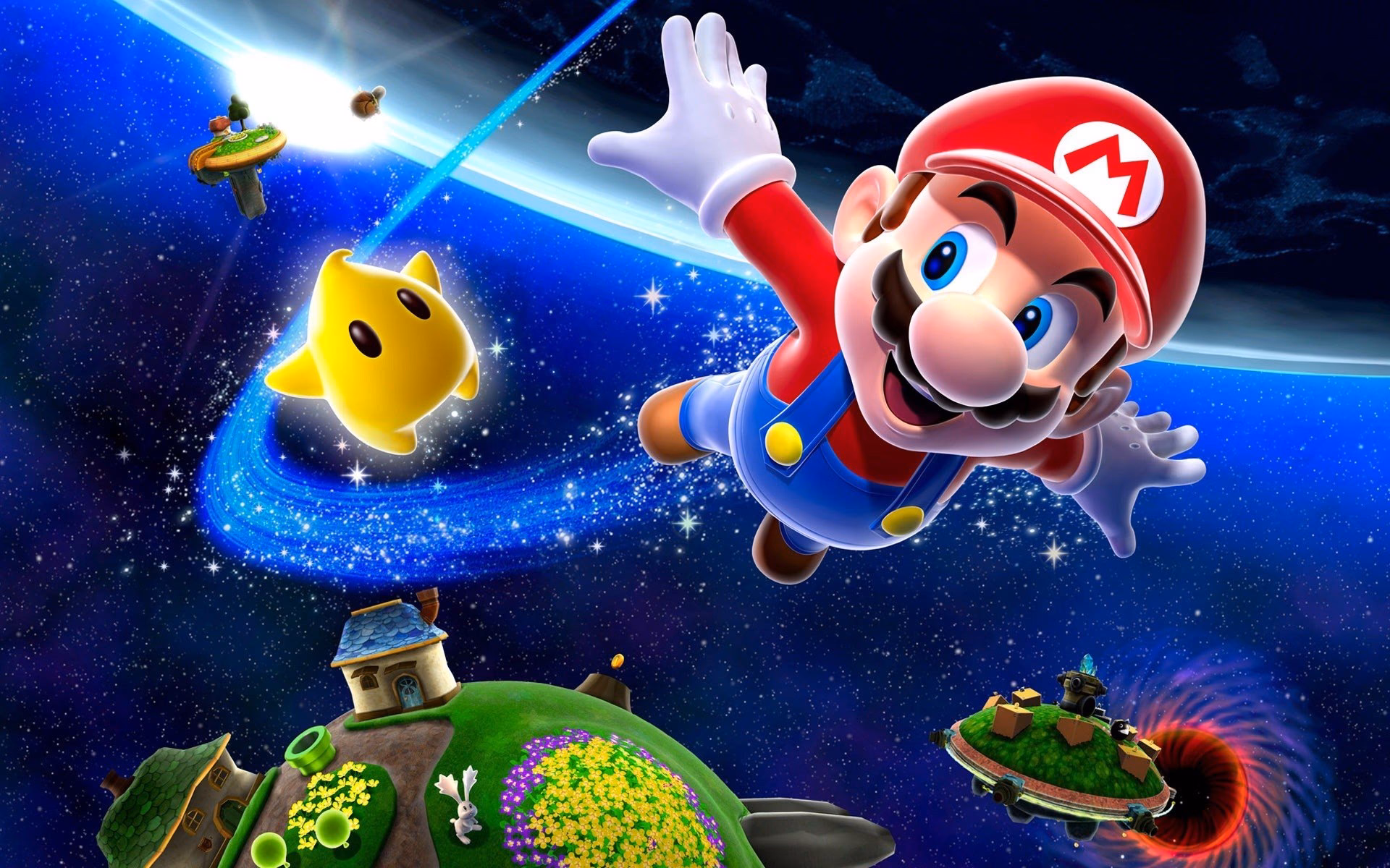 What is the resolution of Super Mario Galaxy 2?