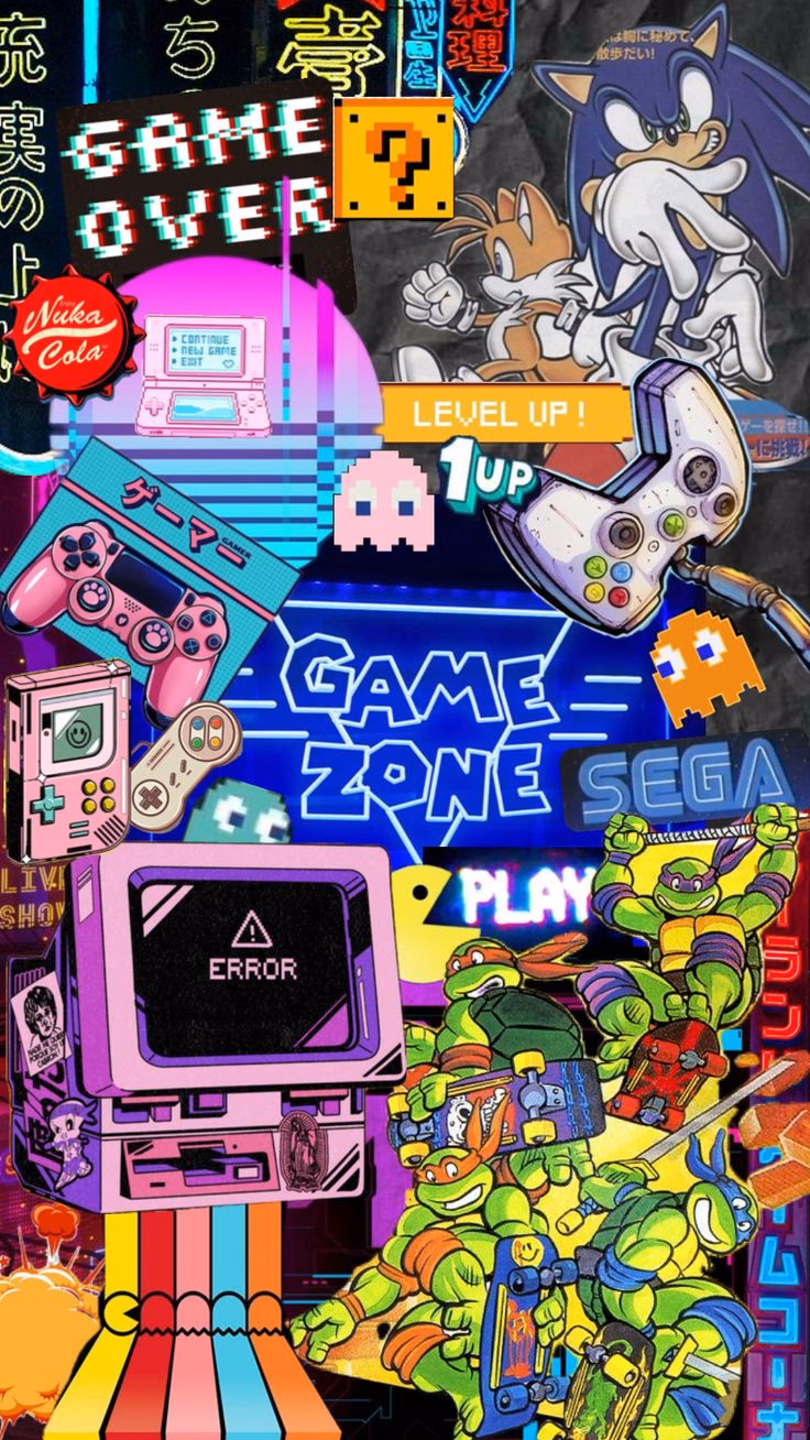 Where can I find retro game wallpapers?