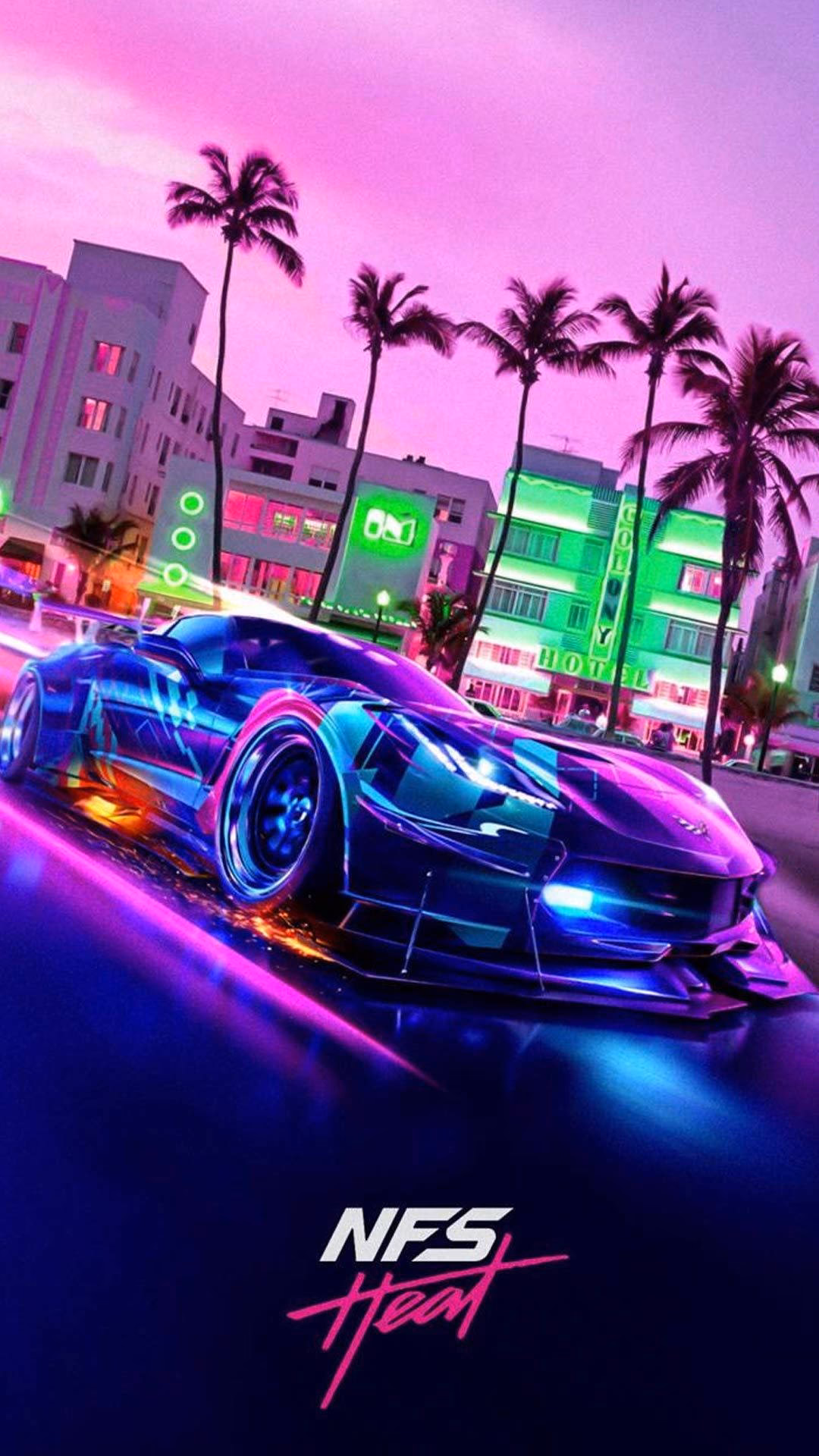 What size is a Lamborghini in need for Speed Heat wallpaper?