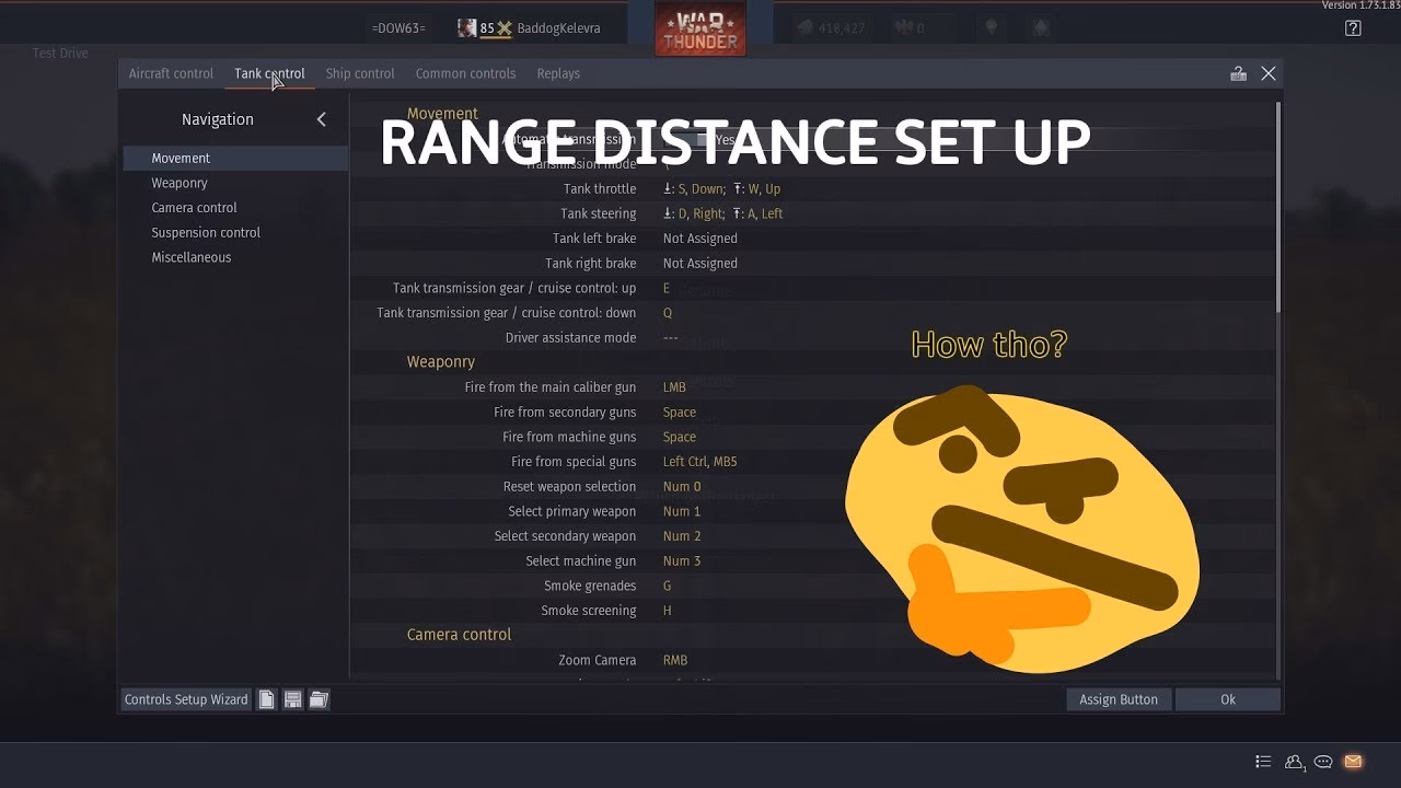 Can I change the default sighting reticle in War Thunder?
