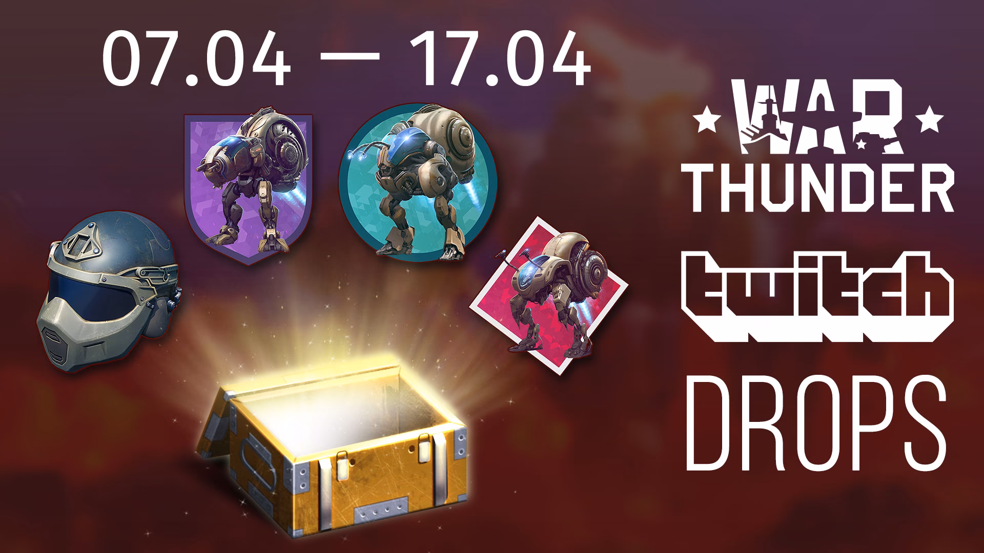 Can you get Twitch drops for War Thunder?
