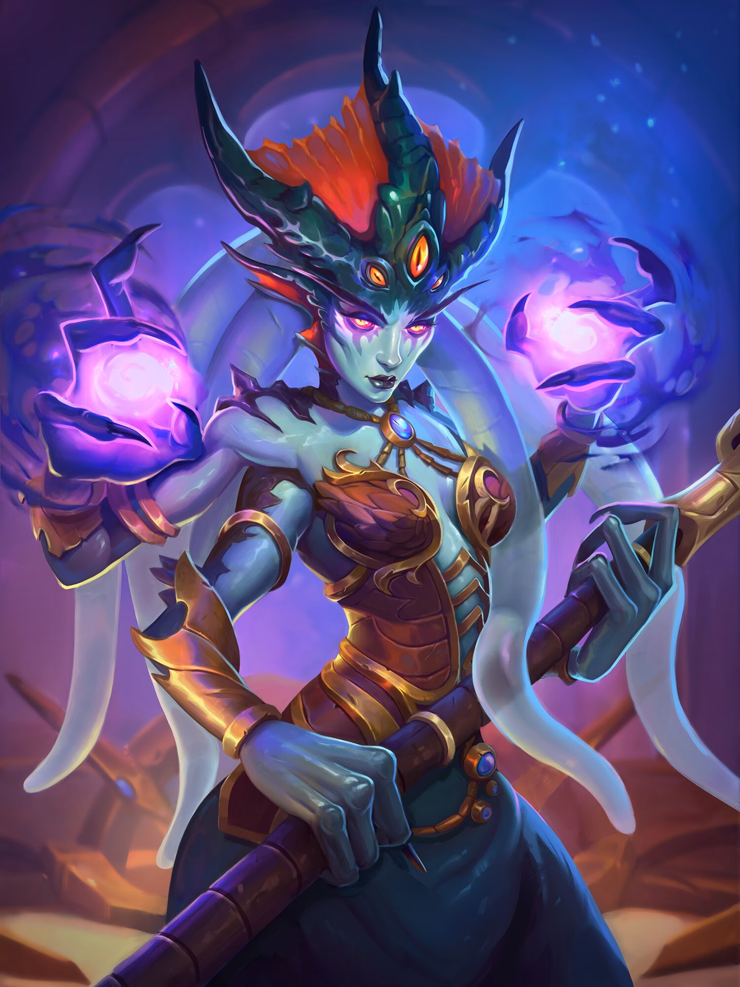 What did Queen Azshara wear in Azeroth?