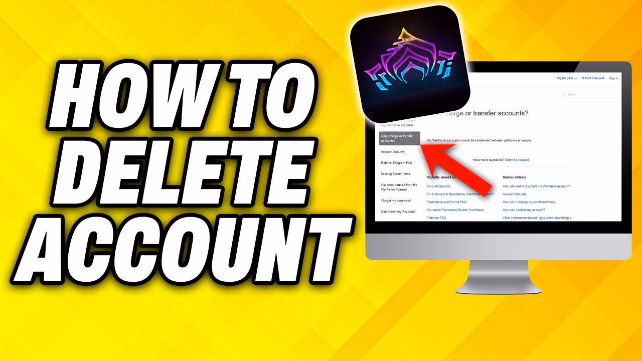 How do I Delete my Warframe account?