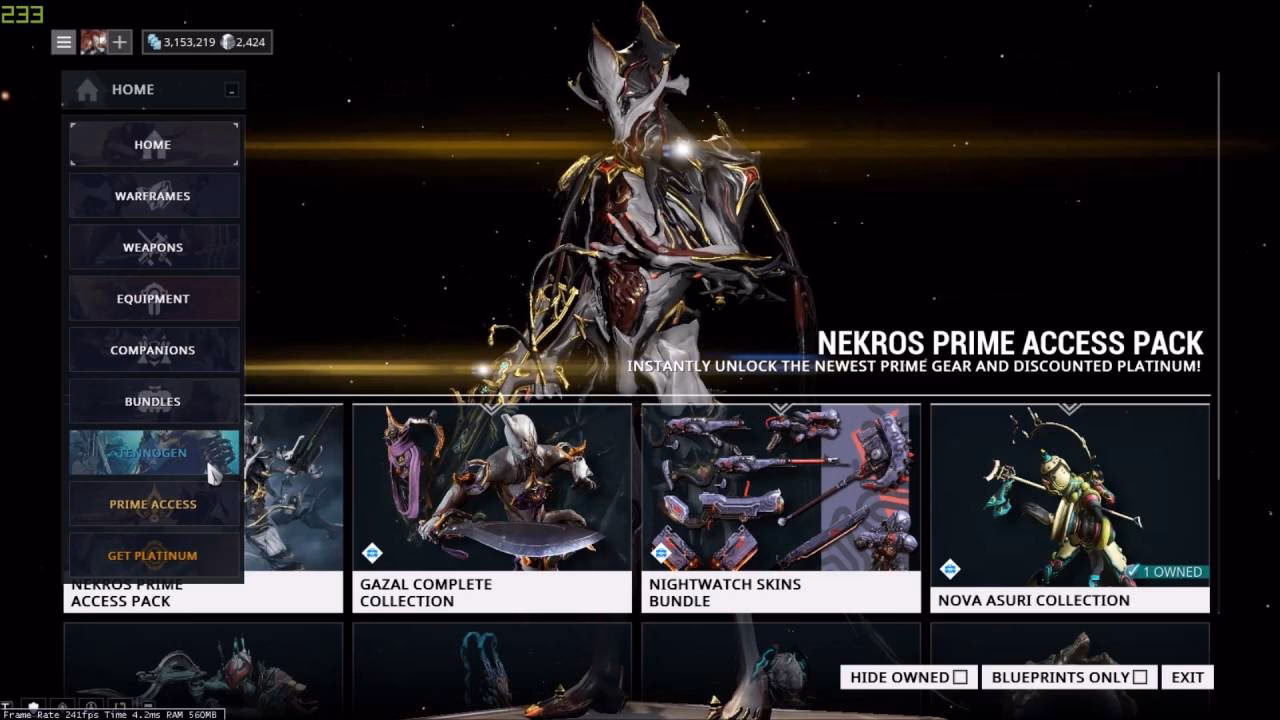 ¿Qué se puede comprar en Warframe?