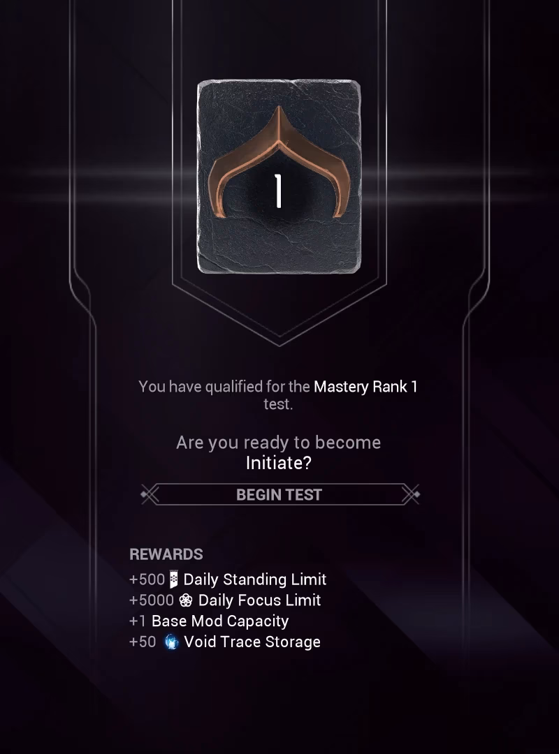 How do you increase mastery rank in Warframe?