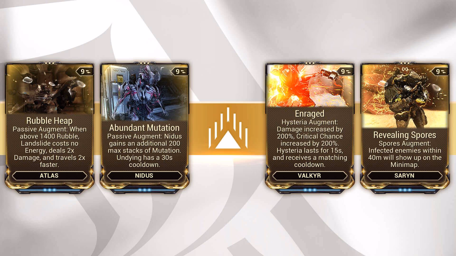 How many Warframe mods are in a syndicate?