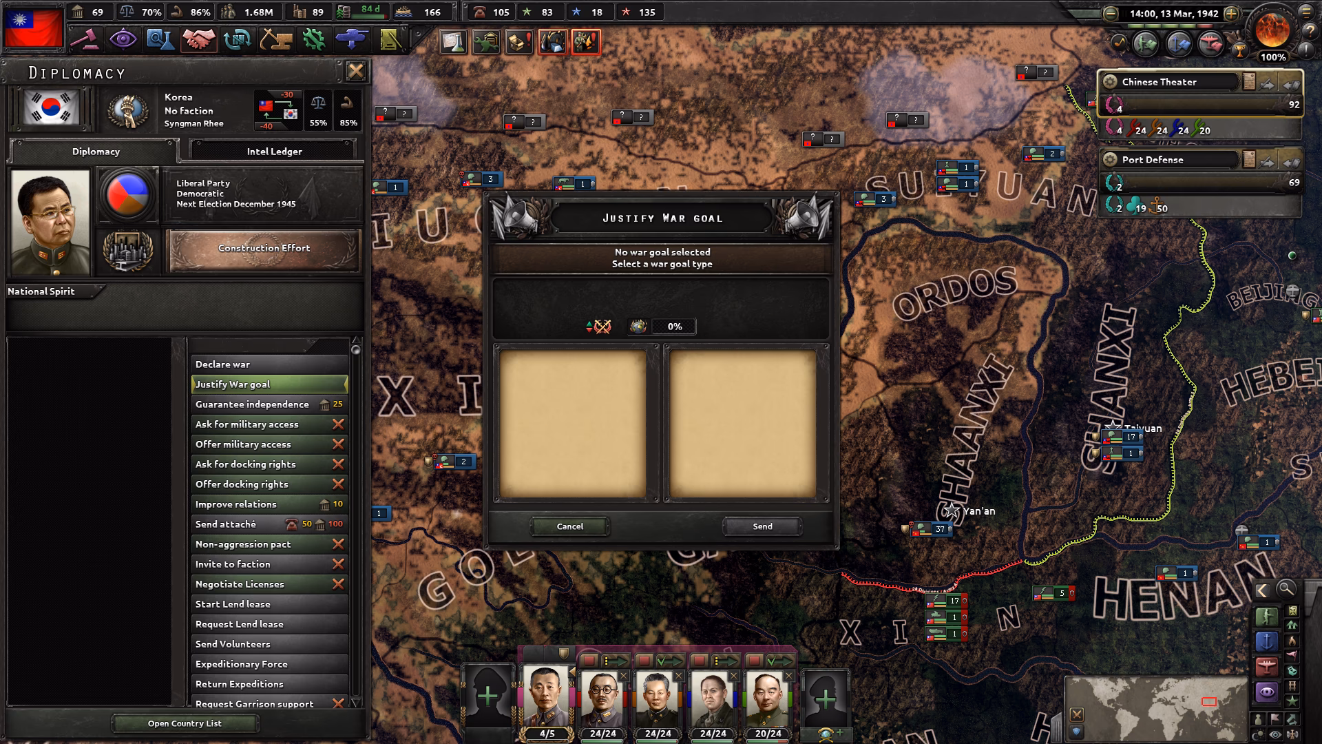 What is a war goal in casus belli?