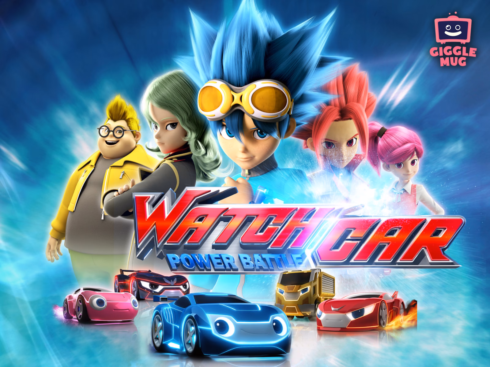 Where to watch power battle watch car subbed & dubbed?