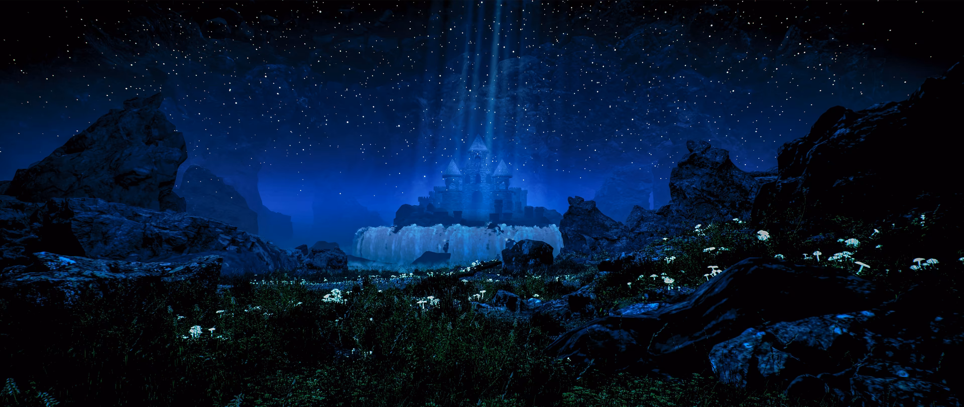 What is the resolution of Undertale waterfall HD wallpaper?